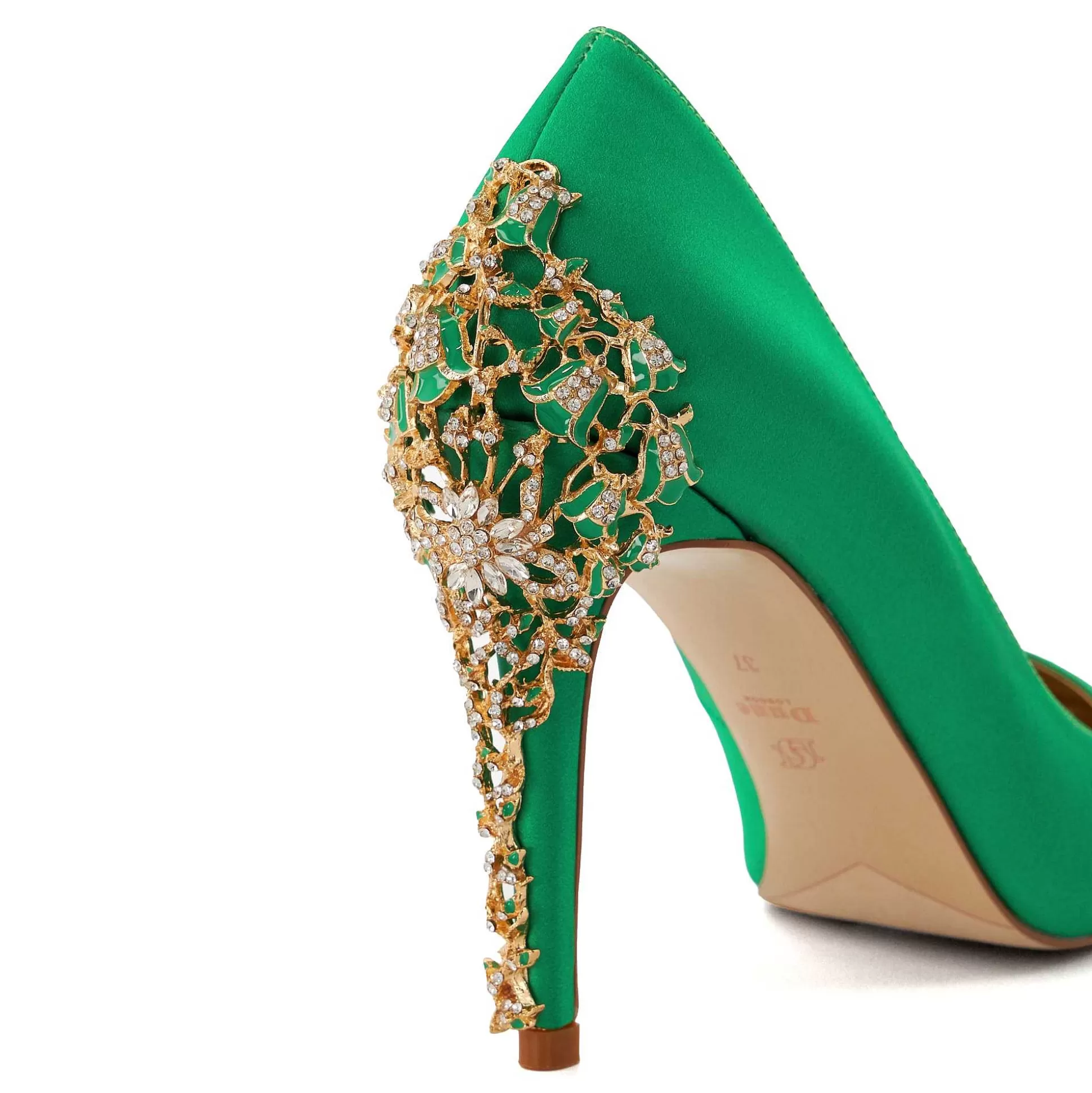 Dune London AUDLEY - GREEN-Women Heels