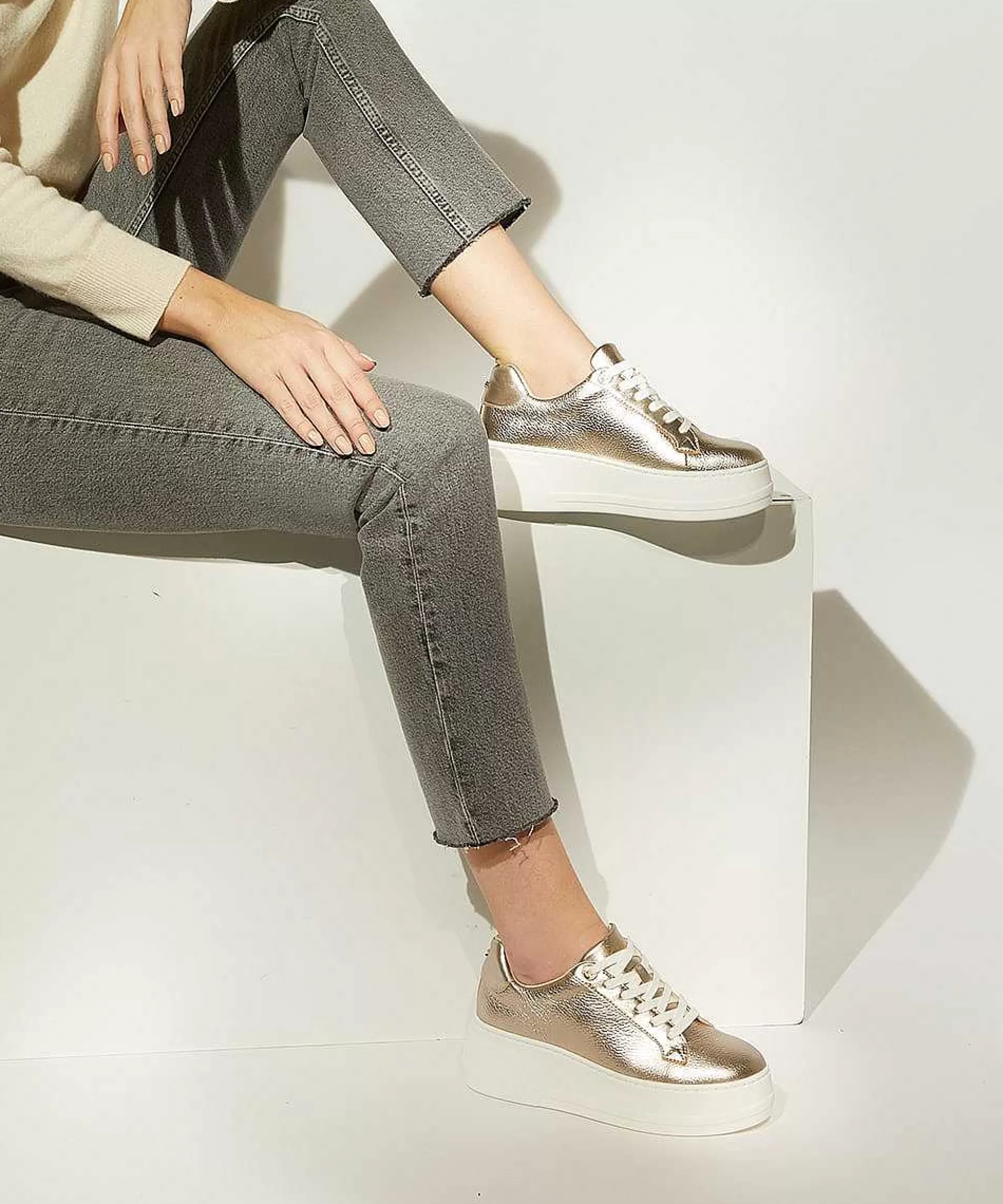 Dune London EPISODE - GOLD-Women Flat Shoes | Trainers