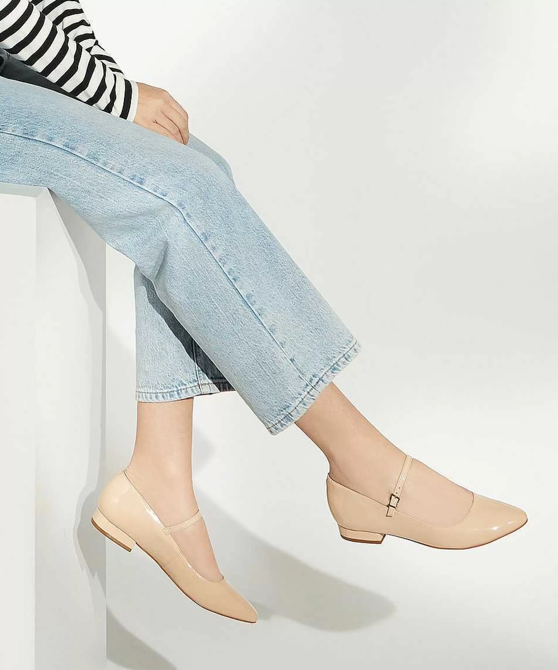 Dune London HIPPLIE - BLUSH-Women Flat Shoes | Ballet Pumps