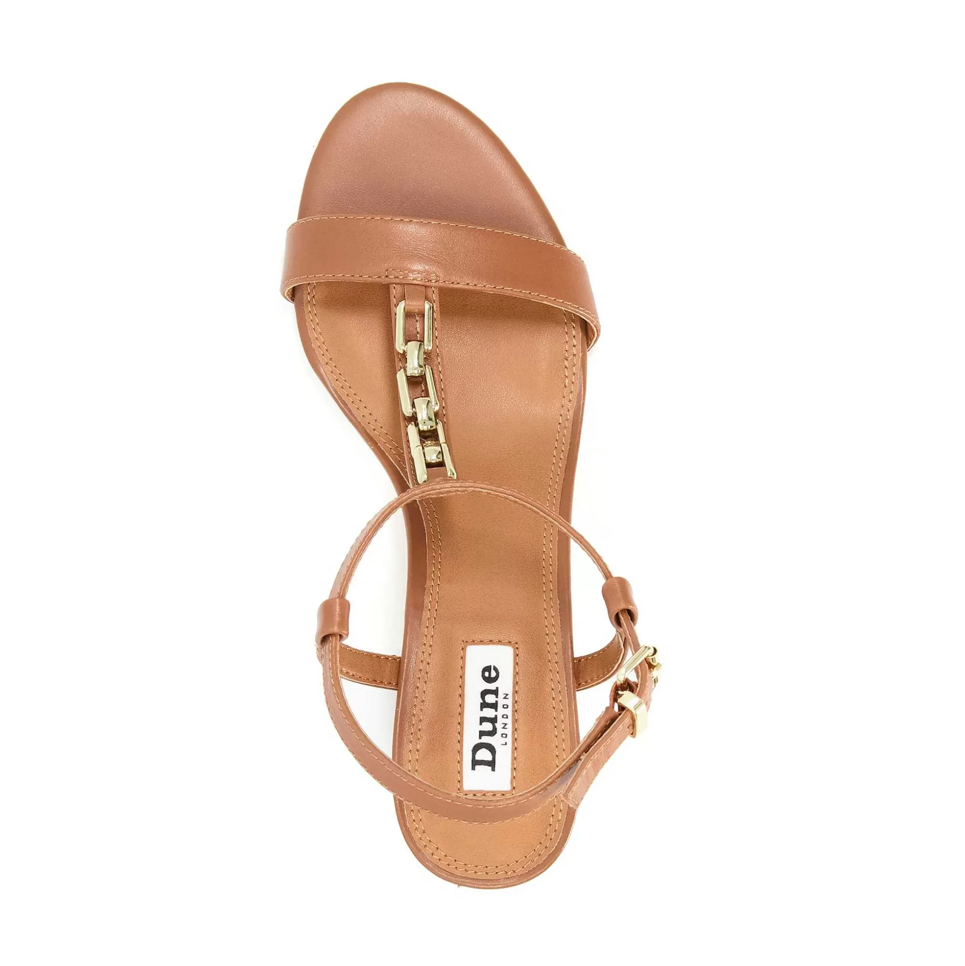 Dune London JUST - TAN-Women Heeled Sandals | Block Heeled Sandals