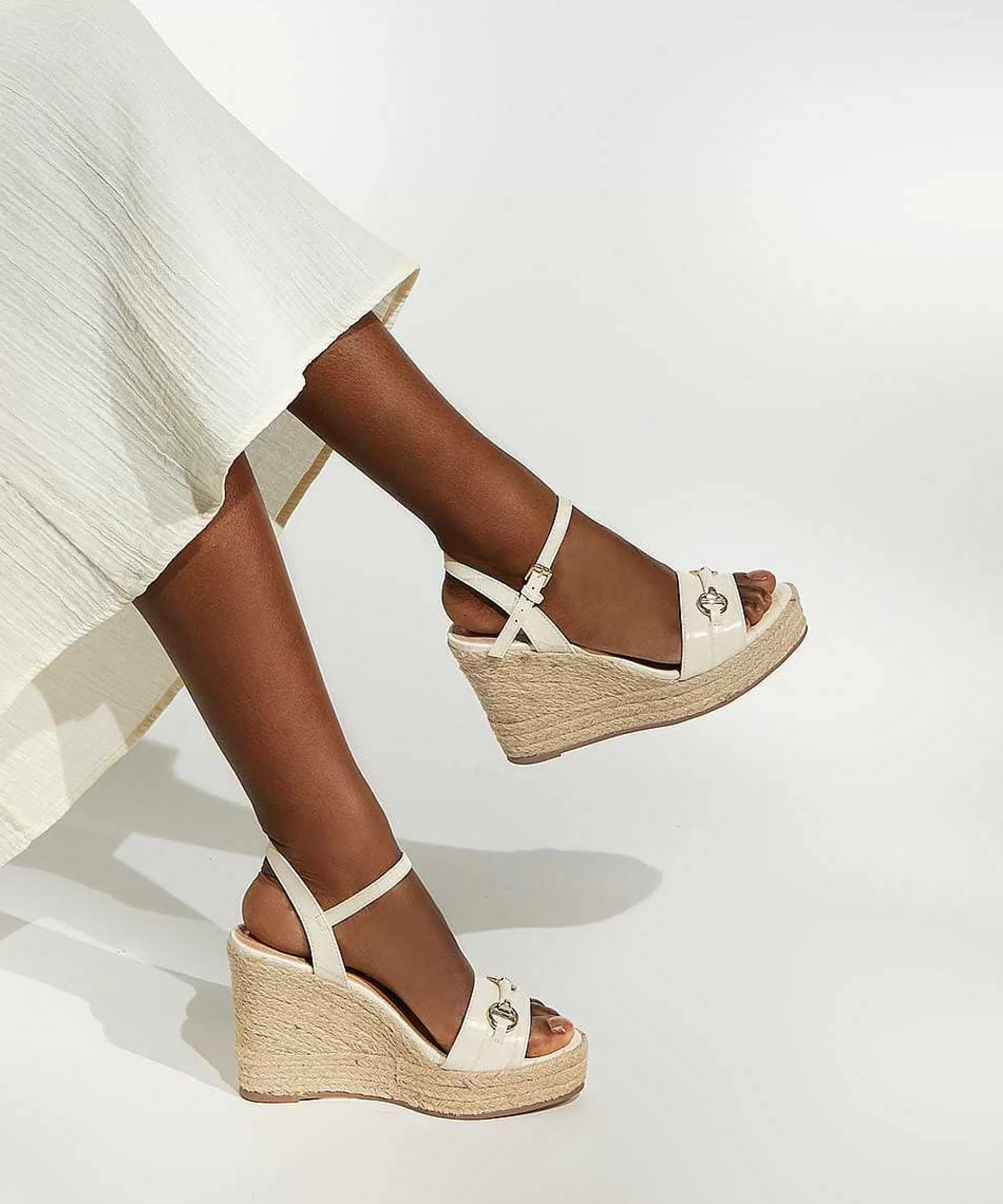 Dune London KAI - ECRU-Women Heeled Sandals | Wedge Sandals