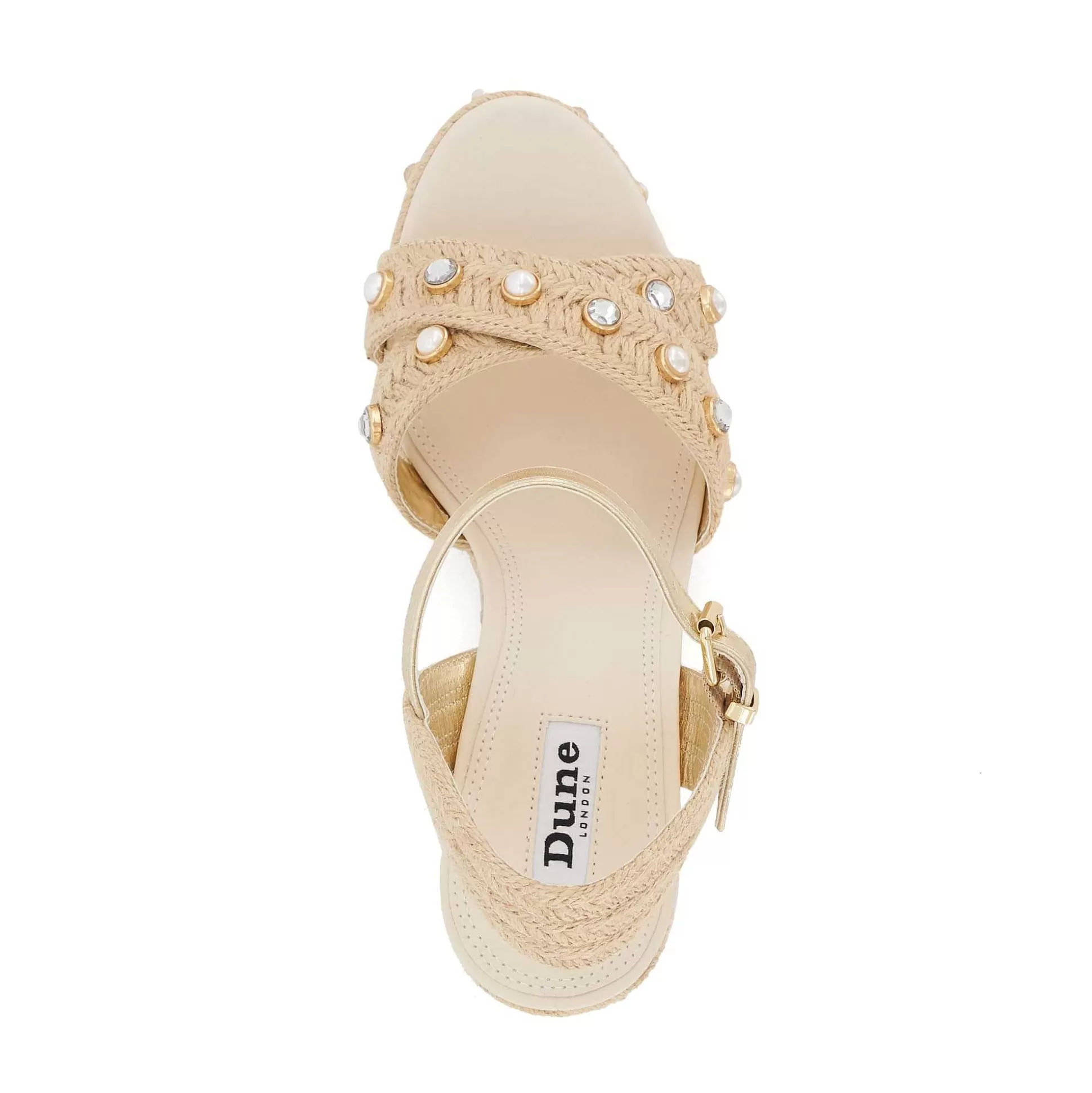 Dune London KAYS - NATURAL-Women Heeled Sandals | Wedge Sandals