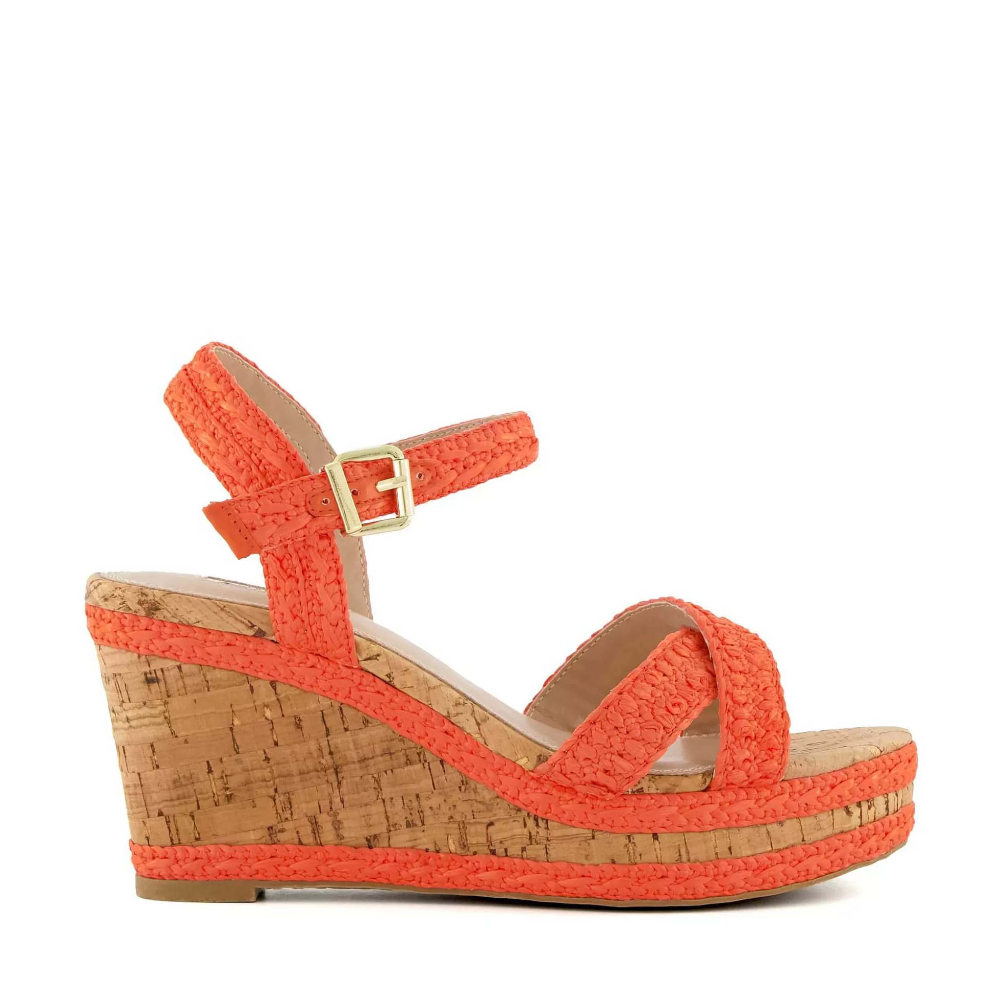 Dune London KELISA - ORANGE-Women Heeled Sandals | Wedge Sandals