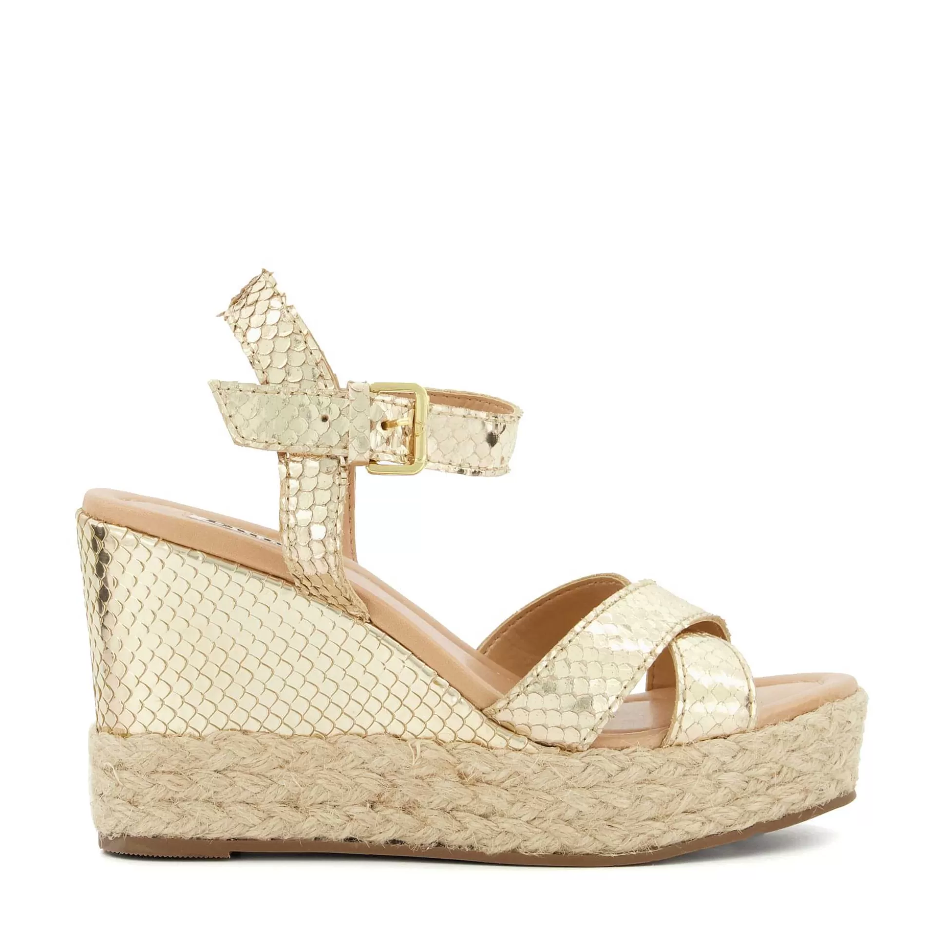 Dune London KIND - GOLD-Women Heeled Sandals | Wedge Sandals