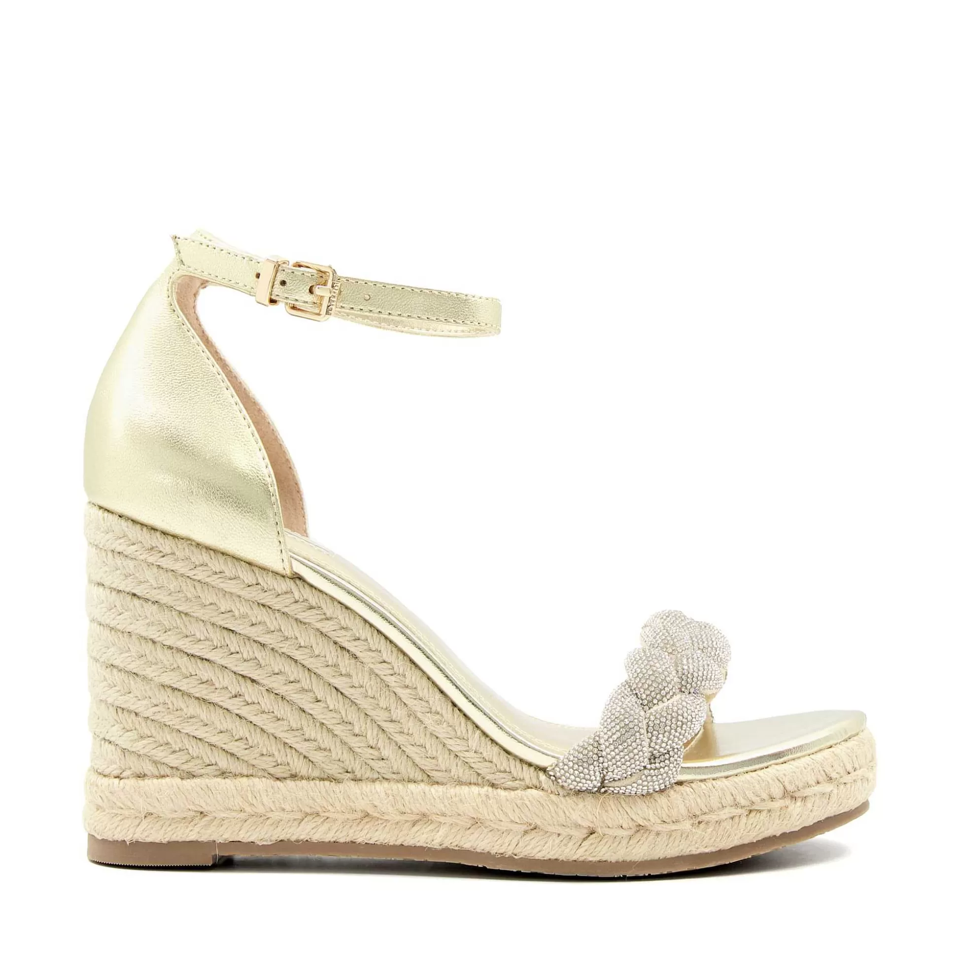 Dune London KINGDOM - GOLD-Women Heeled Sandals | Wedge Sandals