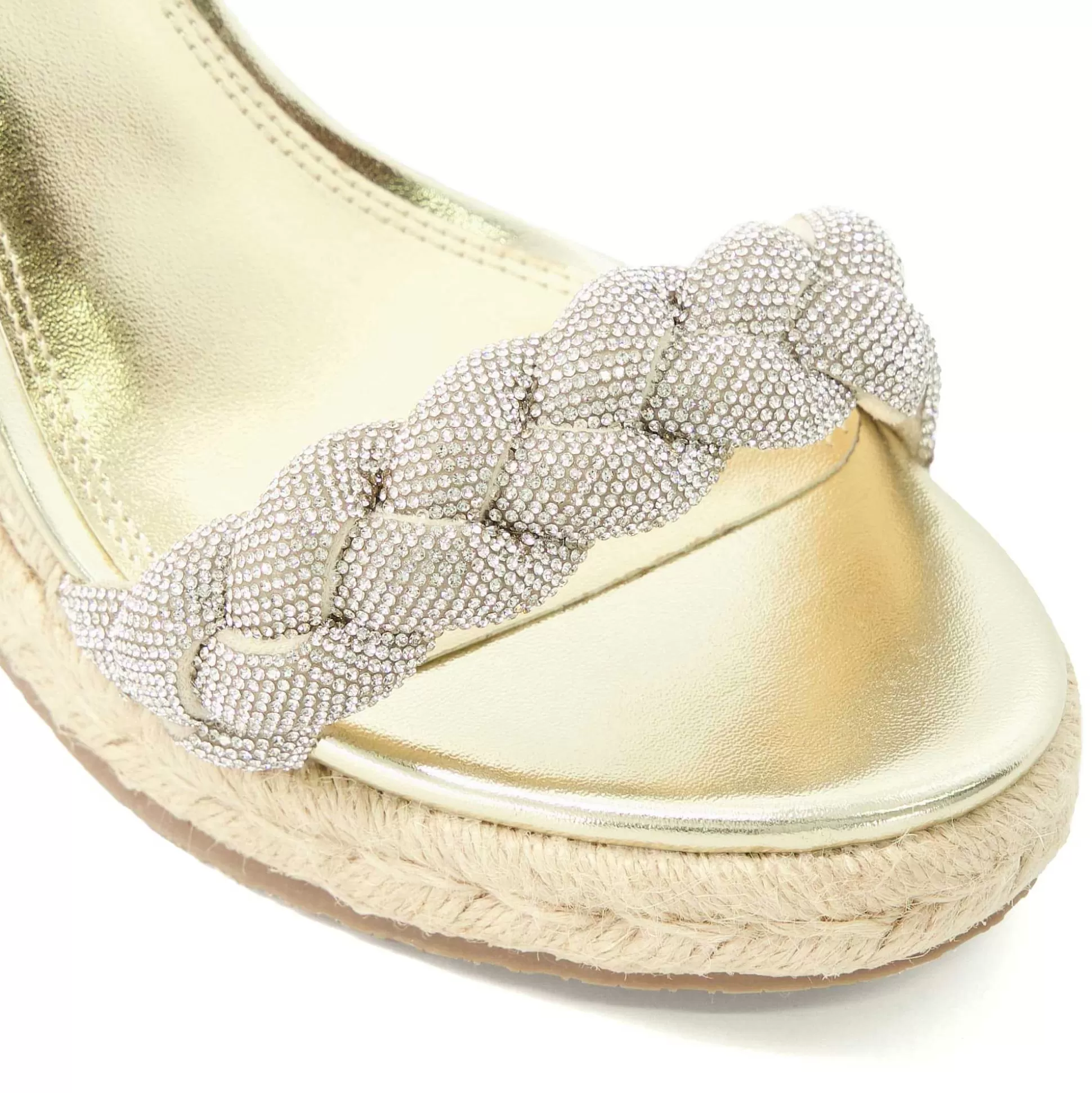 Dune London KINGDOM - GOLD-Women Heeled Sandals | Wedge Sandals
