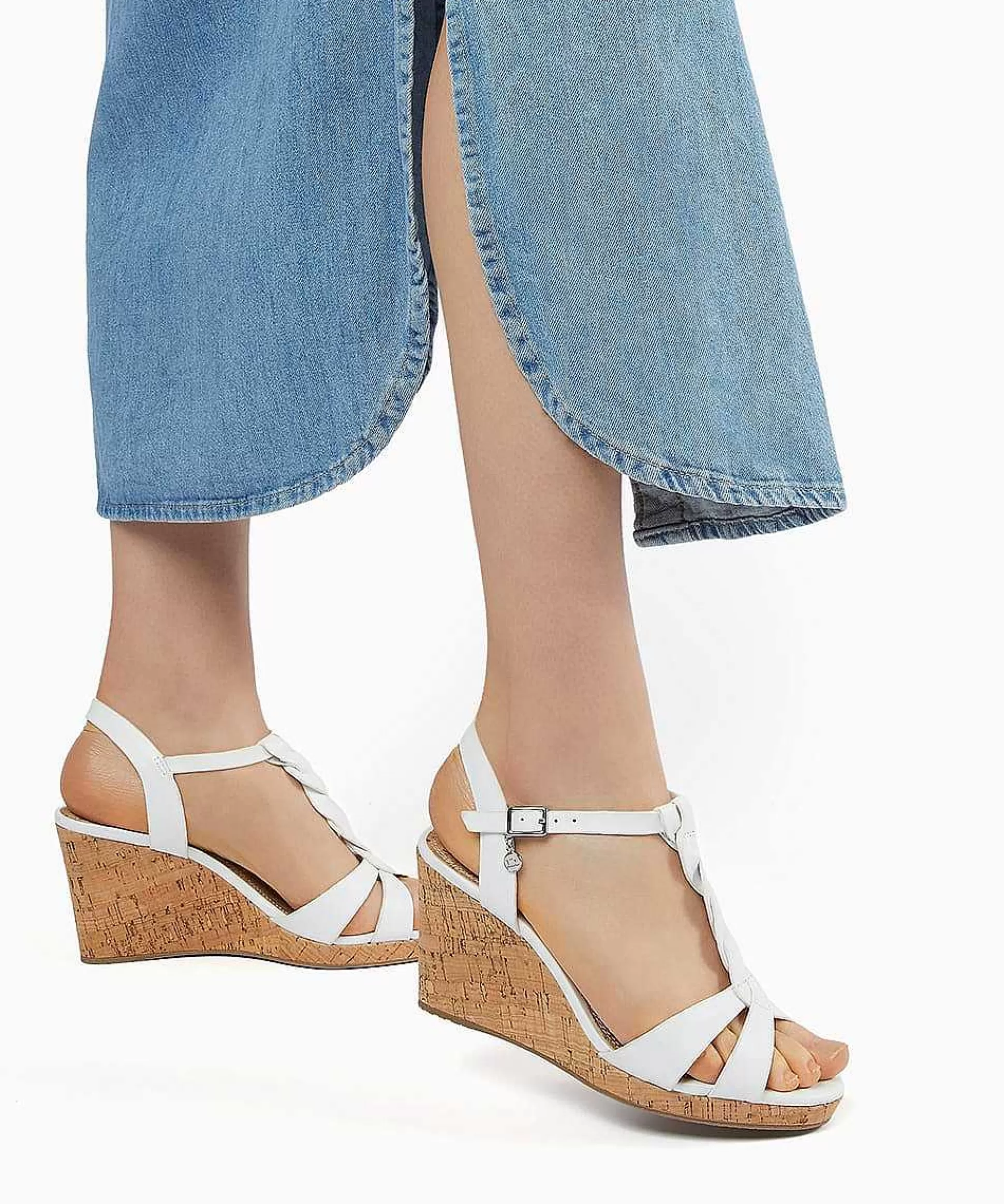 Dune London KOALA - WHITE-Women Heeled Sandals | Wedge Sandals