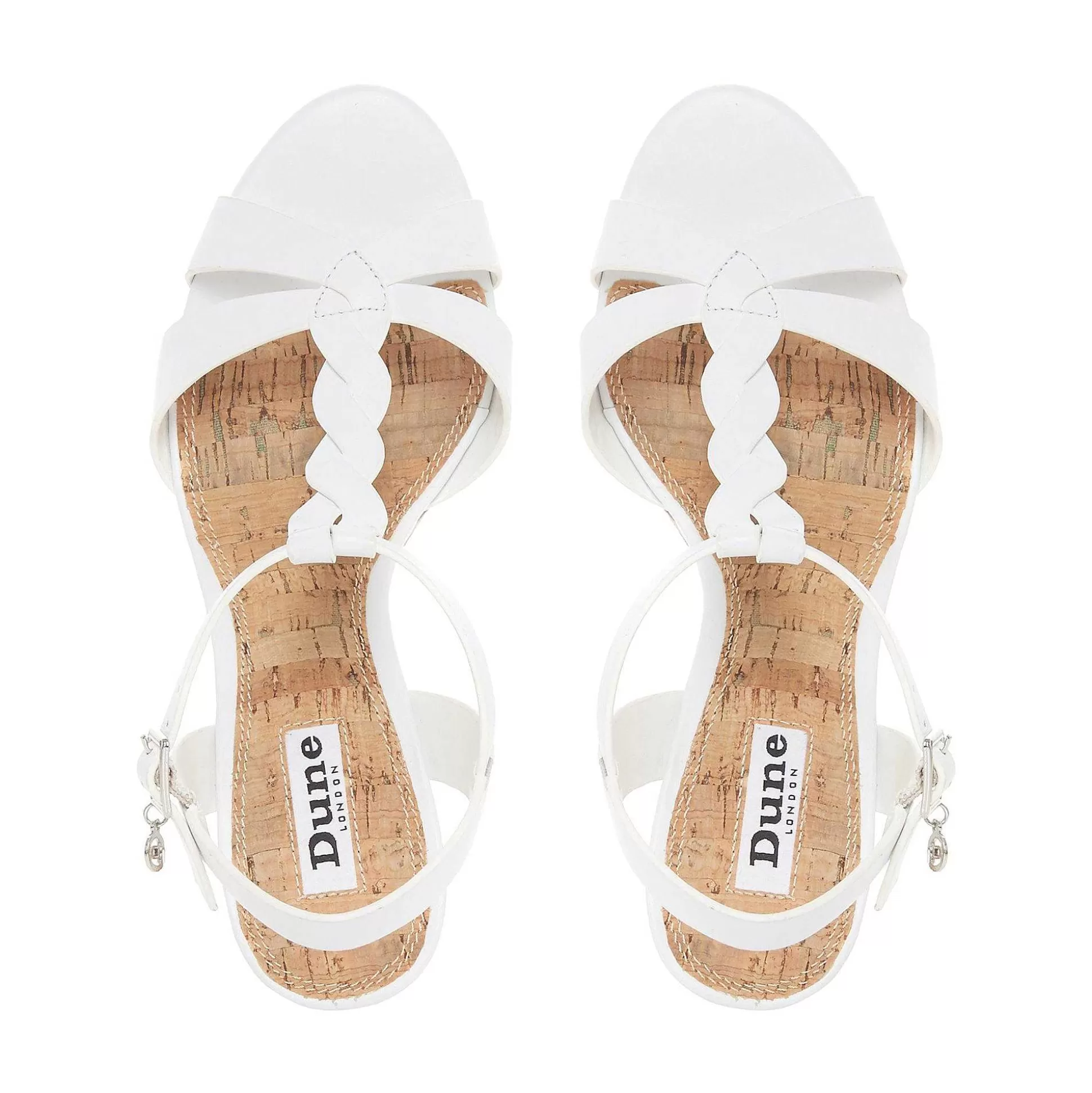 Dune London KOALA - WHITE-Women Heeled Sandals | Wedge Sandals