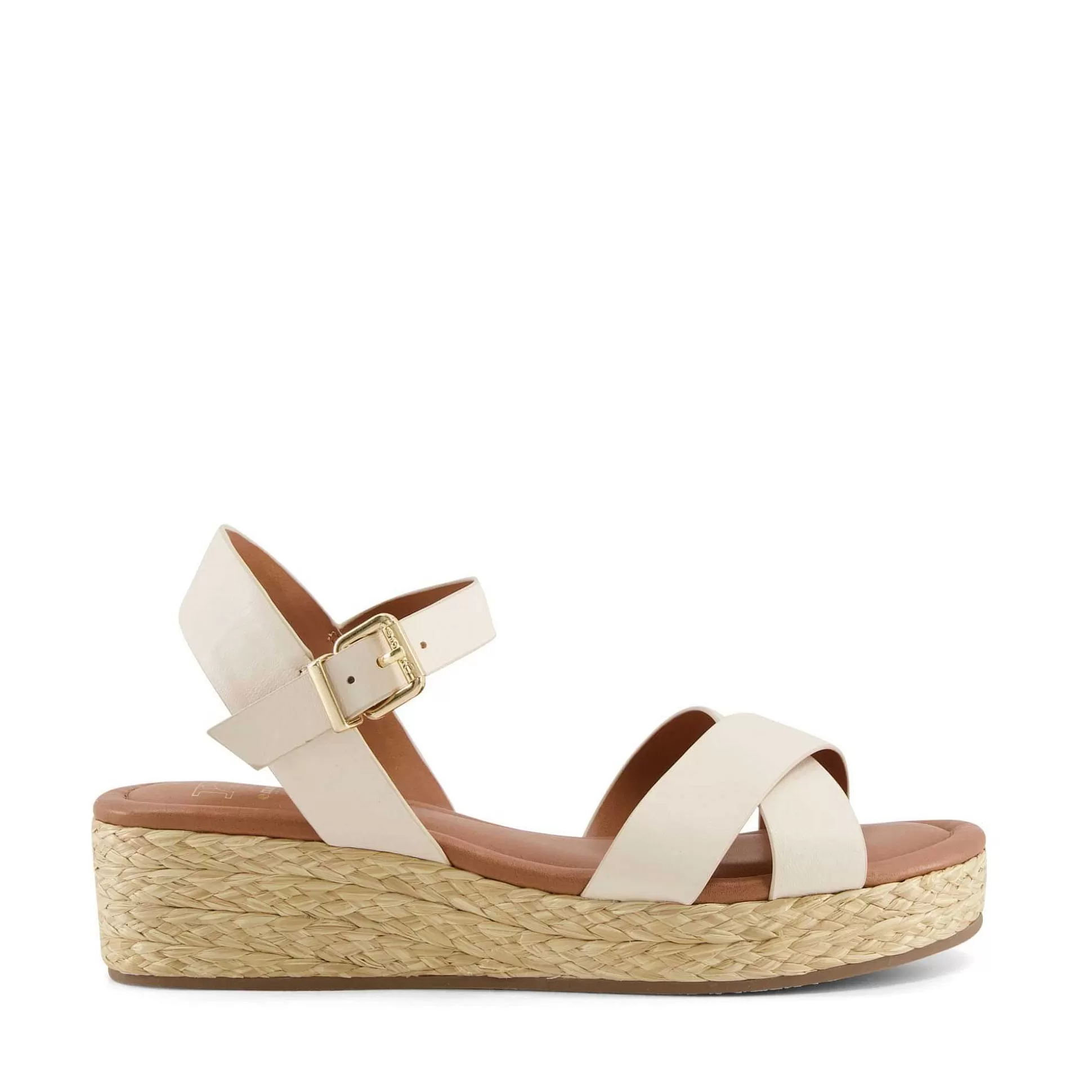 Dune London LINNIE - ECRU-Women Heeled Sandals | Wedge Sandals