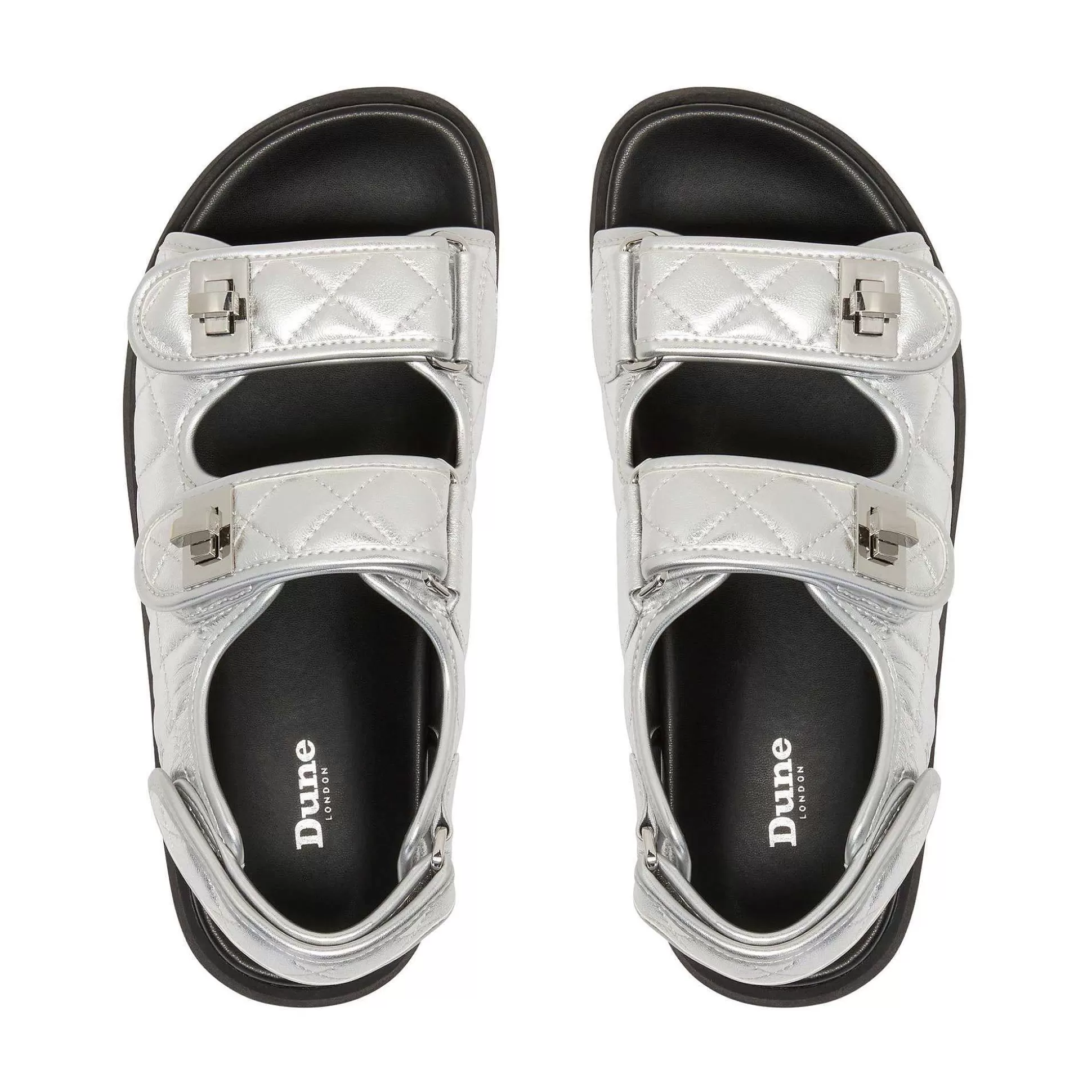 Dune London LOCKSTOCKK - SILVER-Women Flat Sandals