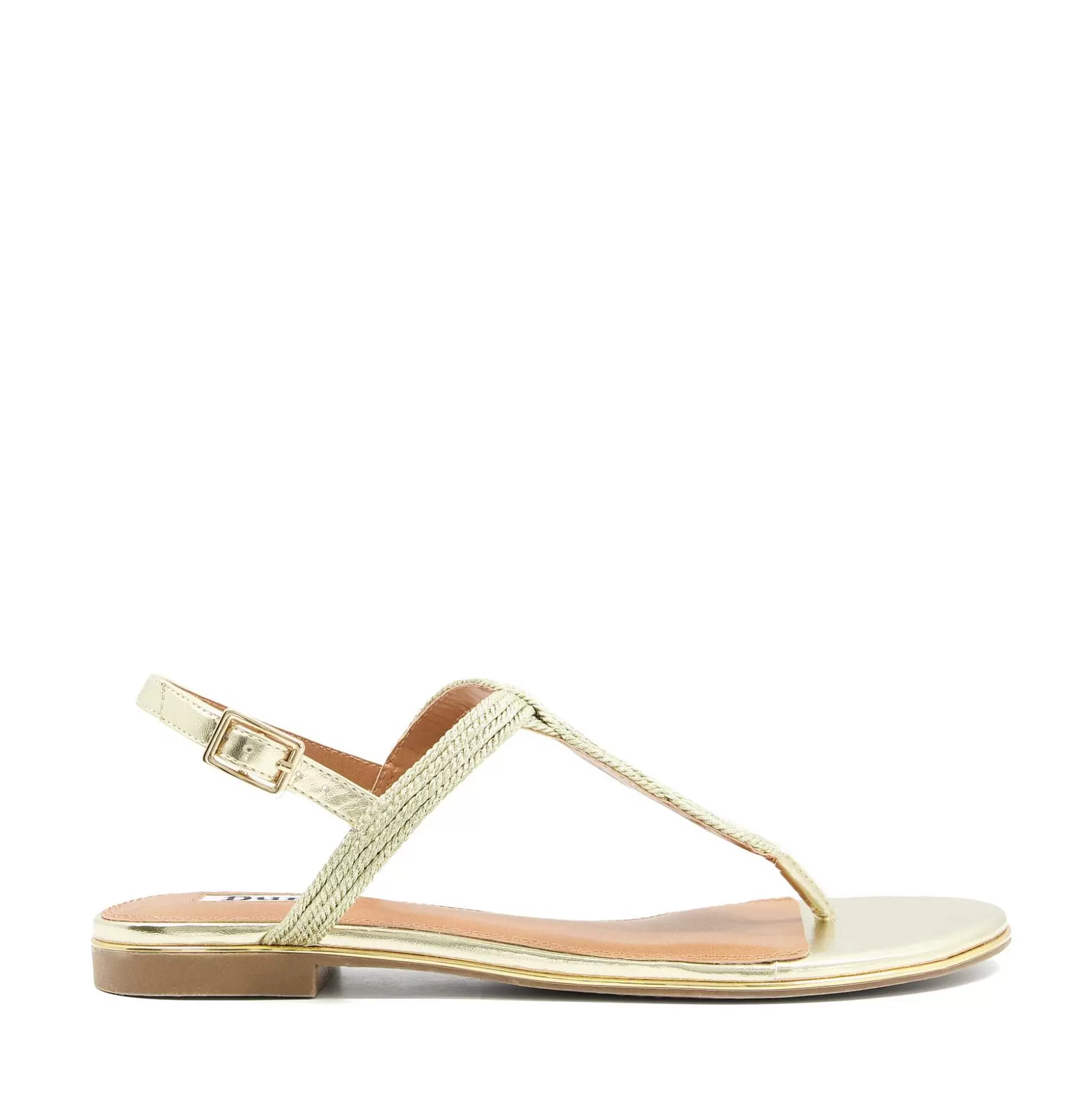 Dune London LOGICS - GOLD-Women Flat Sandals