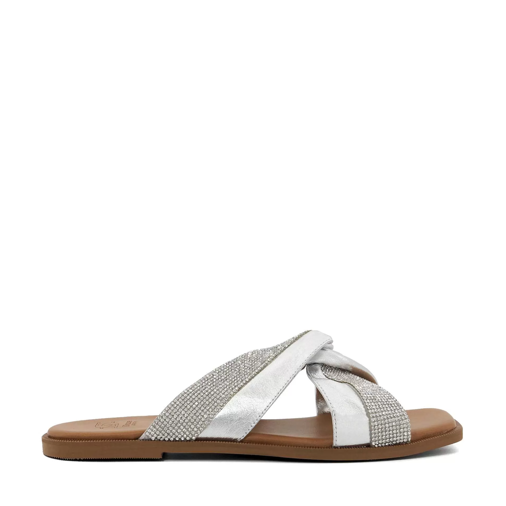 Dune London LOSSEY - SILVER-Women Flat Sandals