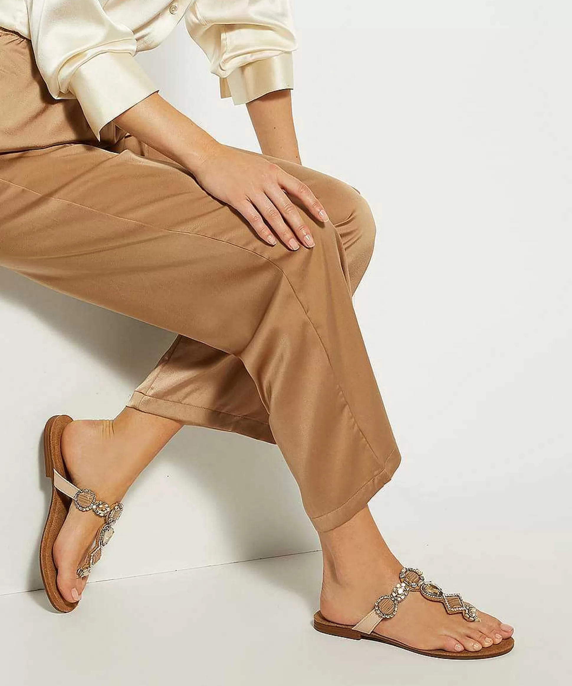 Dune London LOUISE - ECRU-Women Flat Sandals