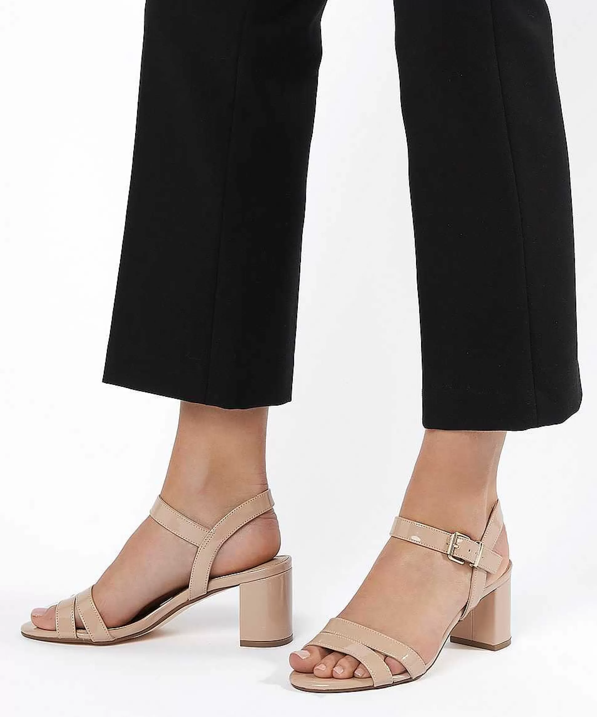 Dune London MERISA - NUDE-Women Heeled Sandals | Block Heeled Sandals