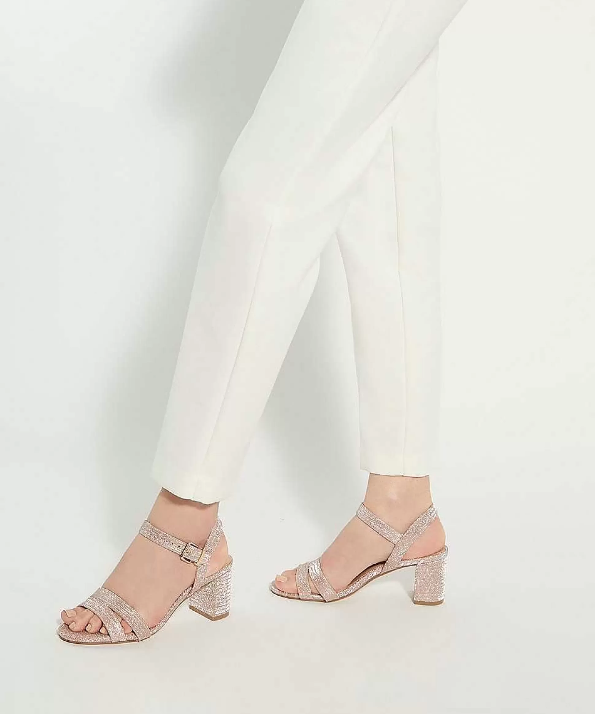 Dune London MERISA - ROSE GOLD-Women Heeled Sandals | Block Heeled Sandals