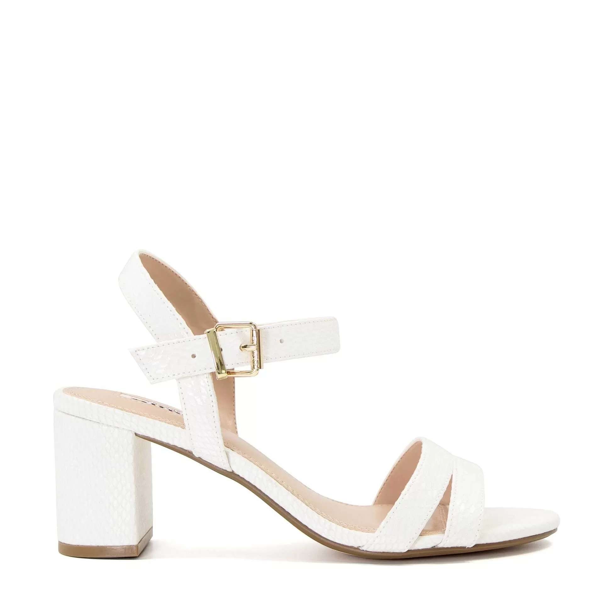 Dune London MERISA - WHITE-Women Heeled Sandals | Block Heeled Sandals