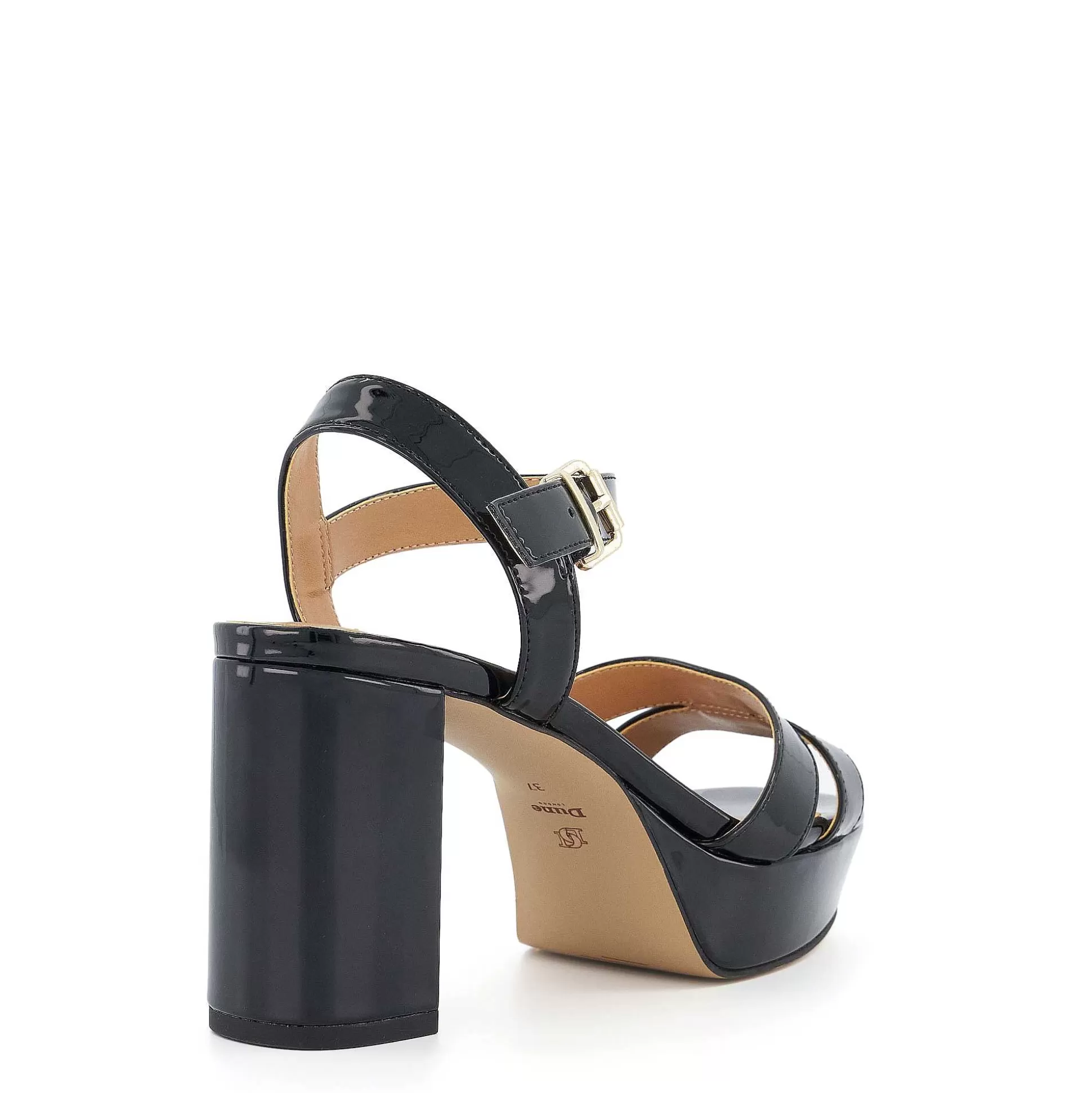 Dune London MOLTON - BLACK-Women Heeled Sandals | Block Heeled Sandals