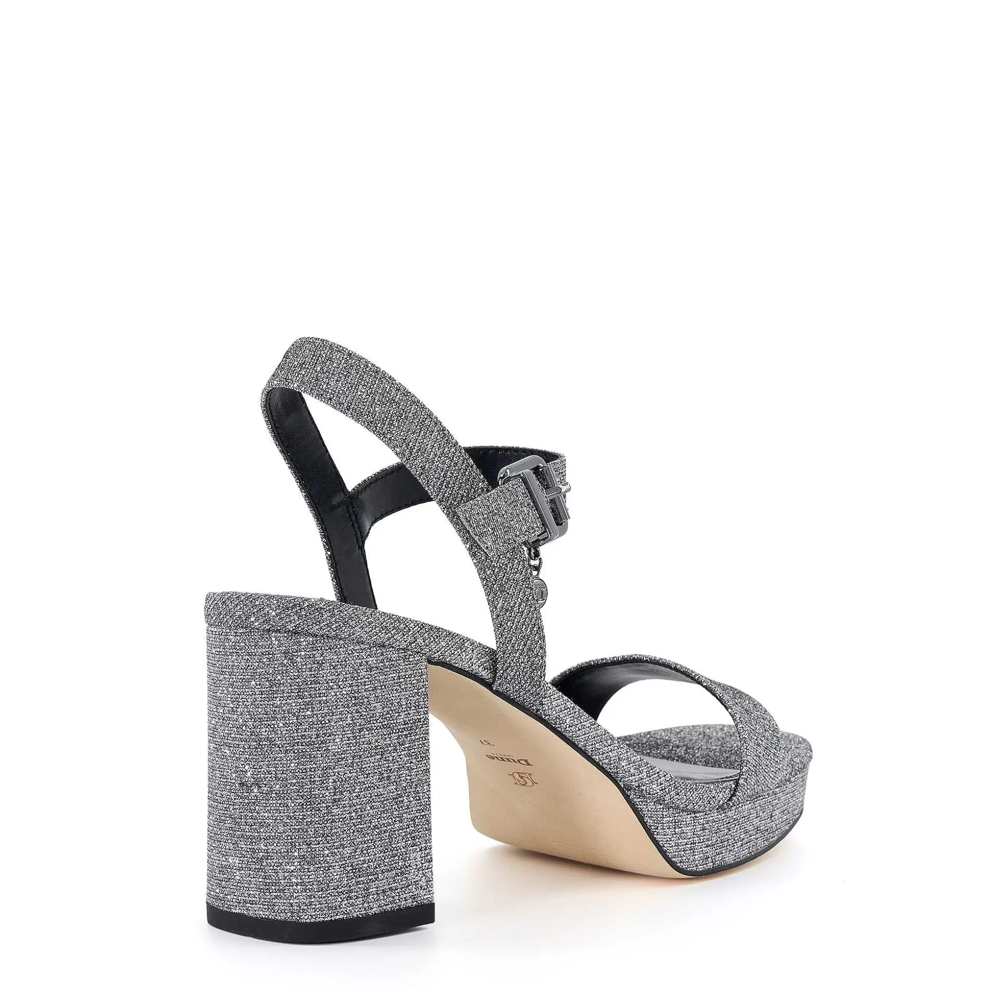 Dune London MOTIVE - PEWTER-Women Heeled Sandals | Block Heeled Sandals