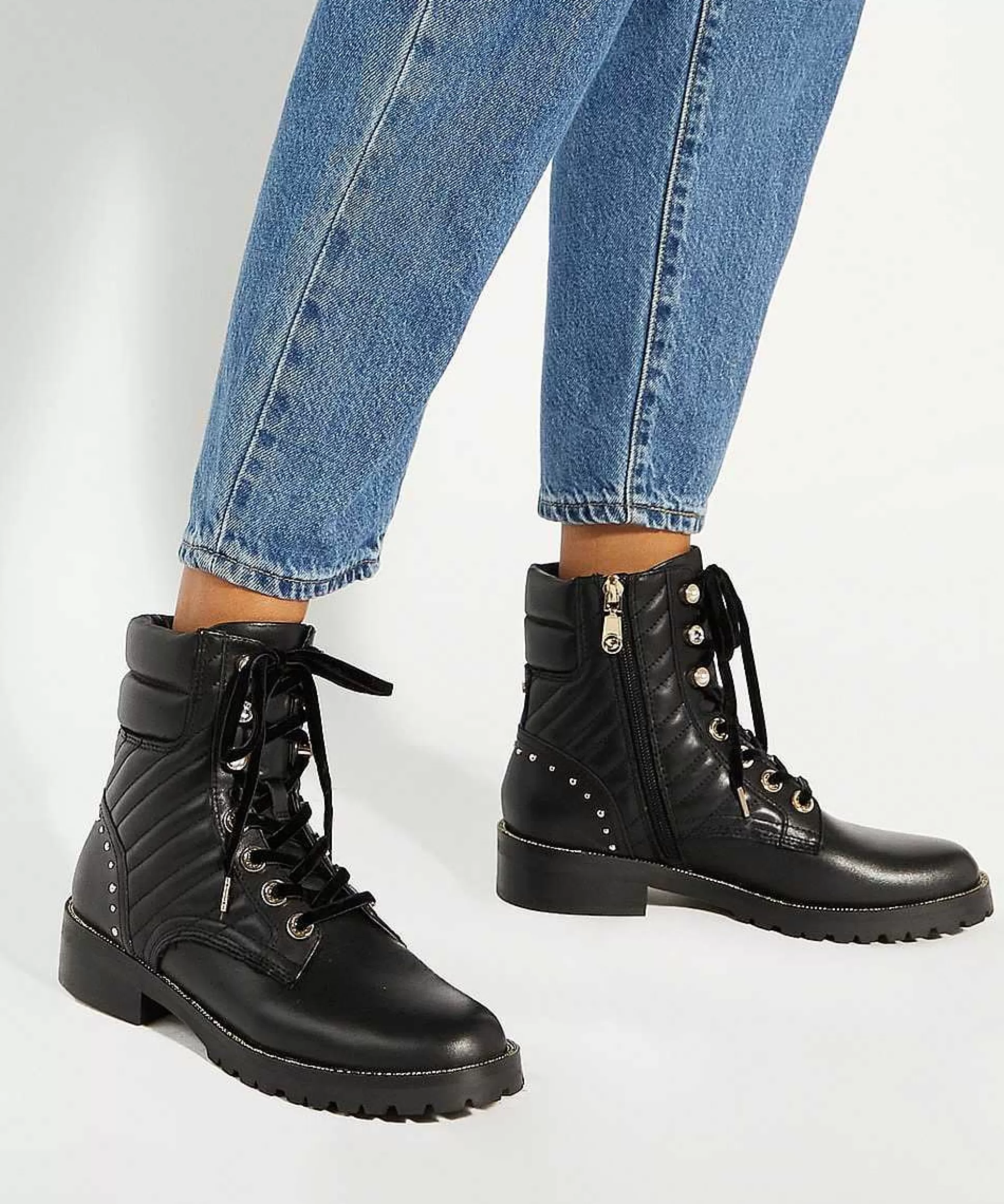 Dune London PEARLESCENT - BLACK-Women Black Boots