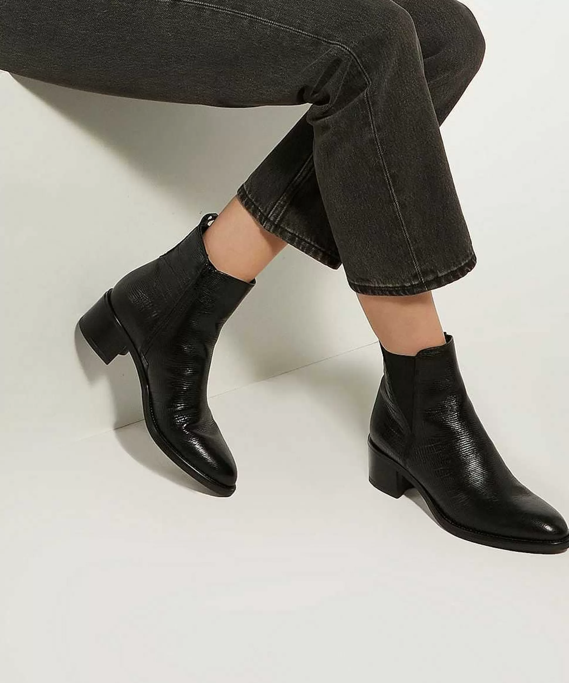 Dune London POURING - BLACK-Women Winter Boots | Ankle Boots