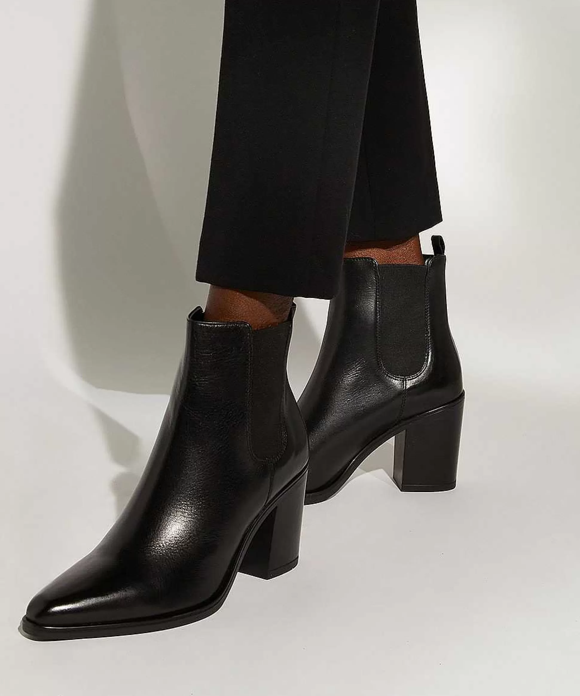 Dune London PREA - BLACK-Women Western Cowboy Boots | Chelsea Boots