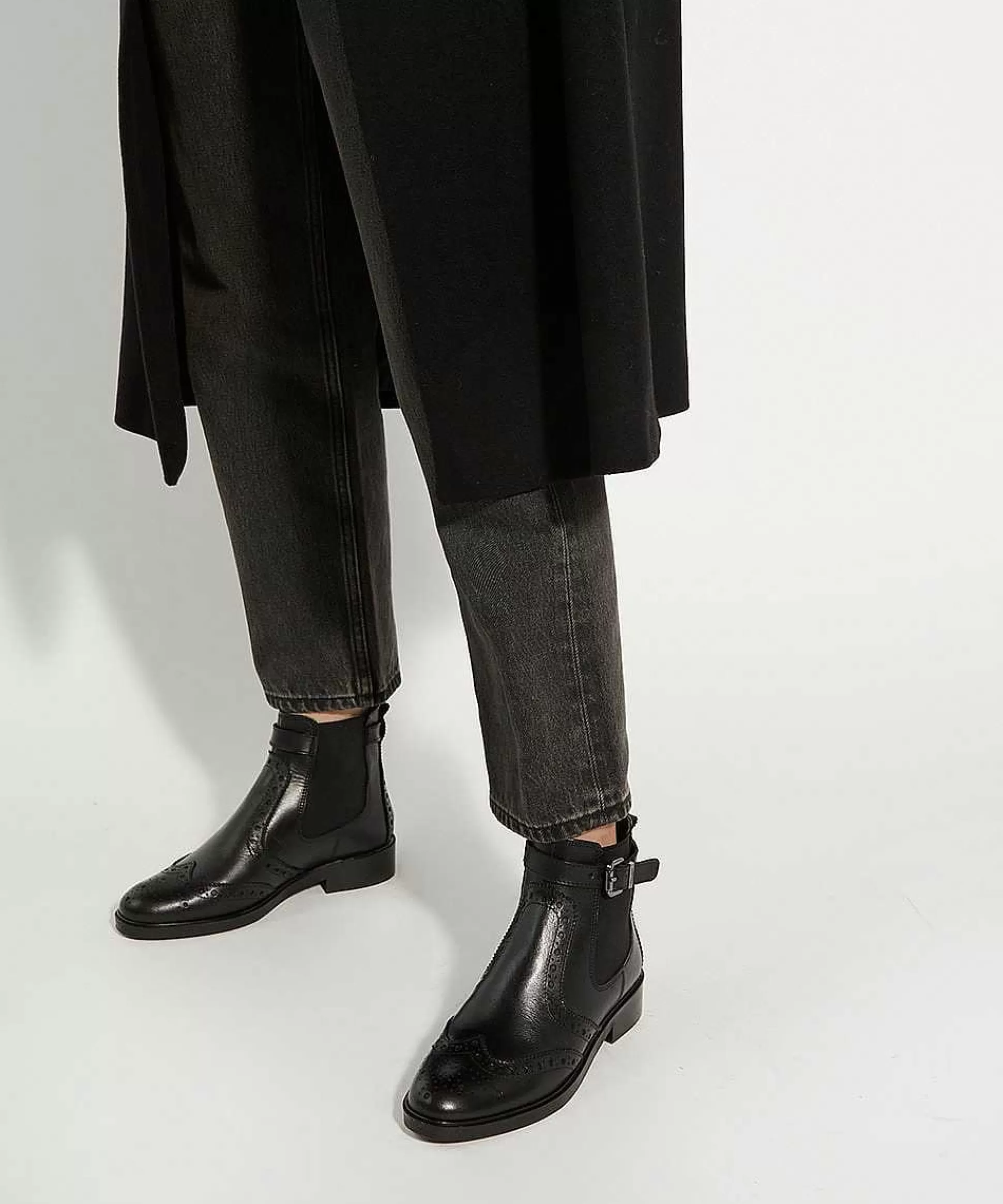 Dune London QUESTION - BLACK-Women Chelsea Boots | Ankle Boots