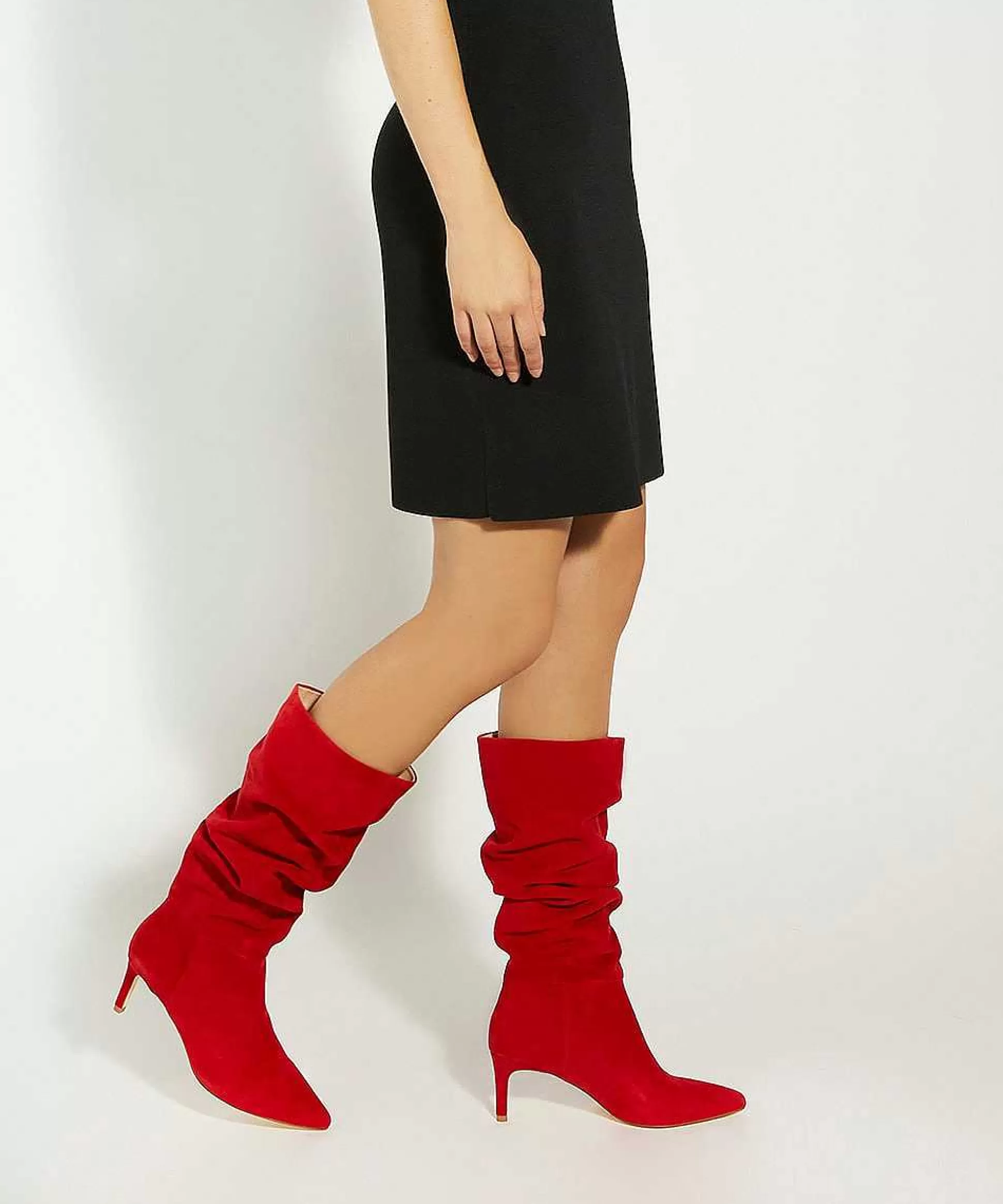 Dune London SLOUCH - RED-Women Knee High Boots