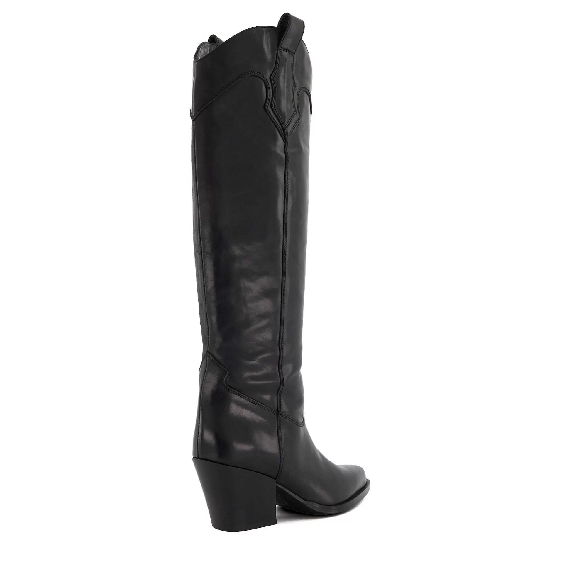 Dune London TENNESSEE - BLACK-Women Western Cowboy Boots | Knee High Boots
