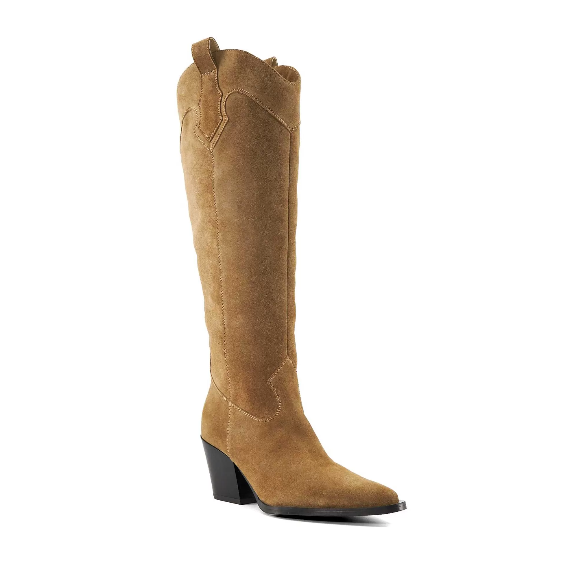 Dune London TENNESSEE - TAUPE-Women Western Cowboy Boots | Knee High Boots