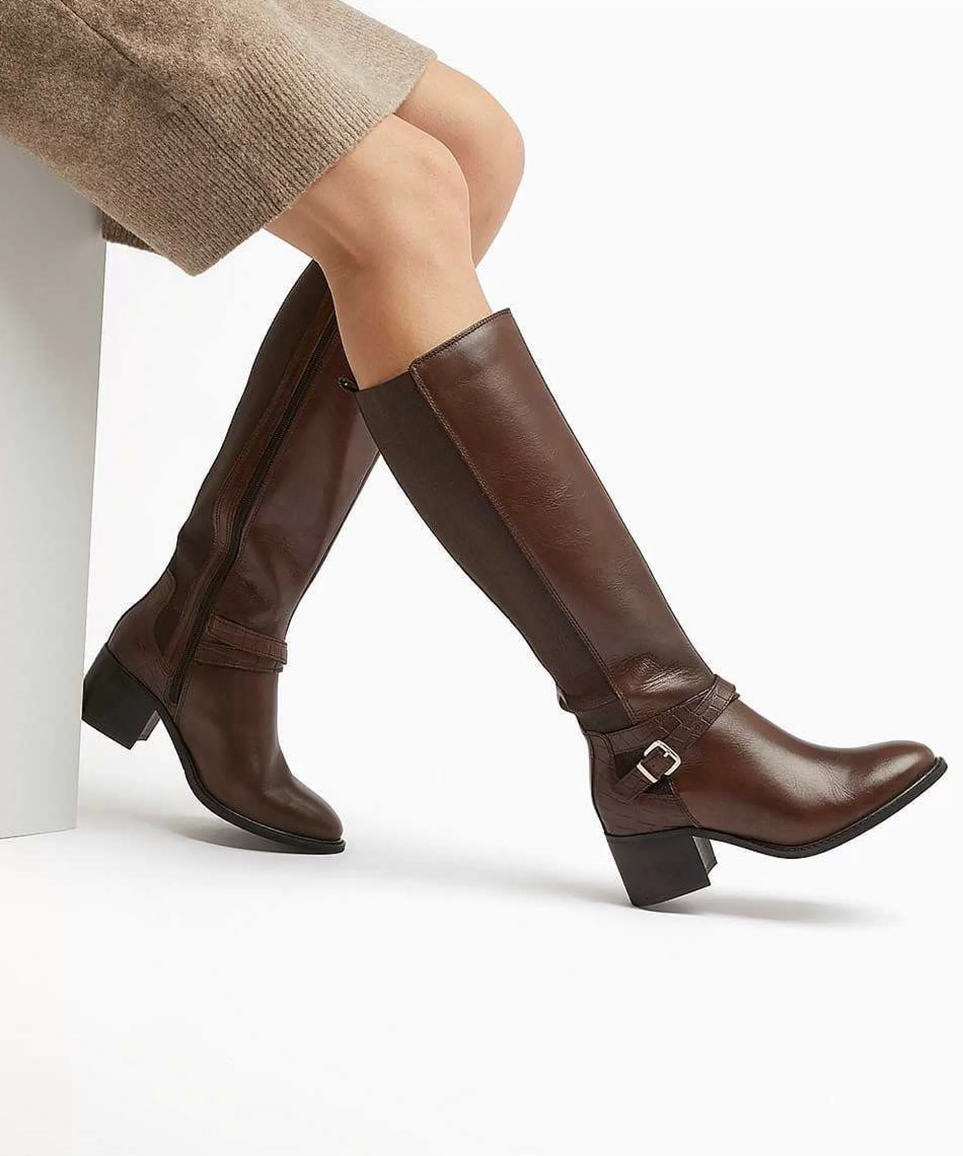 Dune London TILDINGS - BROWN-Women Brown Boots
